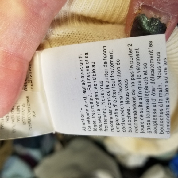 Magaschoni cashmere lace sleeve sweater - Picture 12 of 12